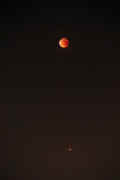 Полное лунное затмение и Великое противостояние Марса